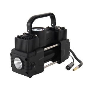 एयर कंप्रेसर पंप टायर इंफ्लेवेटर पोर्टेबल 150pi भारी ड्यूटी डुअल सिलेंडर कार के लिए सूचक दबाव गेज के साथ - Product Image 3