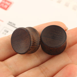 Di legno tunnel Del Corpo Dei Monili di Legno Orecchio Calibro Barella Doppio Svasato Orecchino Expander Plug Piercing Trafori Della Carne 6-22mm - Product Image 3