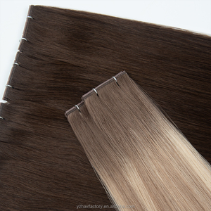 Extensions de cheveux vierges russes Genius Weft Double Drawn de qualité supérieure 2026 avec trous pour salon - Product Image 3