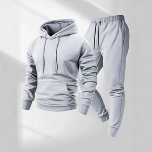 Set Personalizzato da <span class=keywords><strong>Uomo</strong></span> Invernale Sportivo Streetwear Oversize con Cappuccio Tinta Unita, <span class=keywords><strong>Felpa</strong></span> e Pantaloni Due Pezzi 250g - Product Image 4