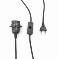 Douilles de lampe E27, E14, E12, Prise EU, Prise US, Prise australienne, Interrupteur d'éclairage 303, Câblage, Accessoires d'éclairage LED