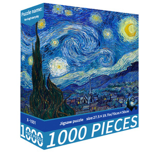 <span class=keywords><strong>Van</strong></span> <span class=keywords><strong>Gogh</strong></span> haute difficulté <span class=keywords><strong>peinture</strong></span> à l'huile paysage nuit étoilée <span class=keywords><strong>puzzle</strong></span> jouets <span class=keywords><strong>Puzzle</strong></span> 1000 pièces mondialement célèbre <span class=keywords><strong>peinture</strong></span> papier <span class=keywords><strong>Puzzle</strong></span> - Product Image 2