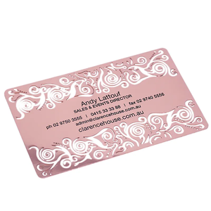 Cartes de visite haut de gamme personnalisées avec dorure à chaud, impression en relief sur papier couché, impression couleur CMJN et impression de logo. <span class=keywords><strong>Livraison</strong></span> <span class=keywords><strong>rapide</strong></span>. - Product Image 2