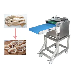 Budget-Friendly Electric Heating Squid Rings Cutting Machine for Automatic Squid Slicer With Low Energy Consumption