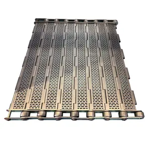 Stainless Steel Chain Conveyor Belt Transporting Food and Industry for Industrial Processing Machine