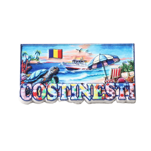 แม่เหล็กติดตู้เย็นรูปฟลาเมงโกและโมเสคจากชายฝั่งโรมาเนียเป็นมิตรกับสิ่งแวดล้อมออกแบบได้ตามต้องการสำหรับร้านค้าของขวัญริมชายหาด - Product Image 1