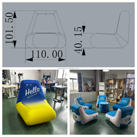 Canapé gonflable d'extérieur personnalisé, imperméable, portable, pour événements sportifs et publicitaires