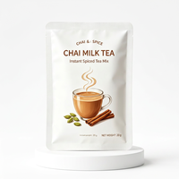 Thé au lait matcha chai instantané en sachets de 20 g, durée de conservation de 18 mois, qualité A