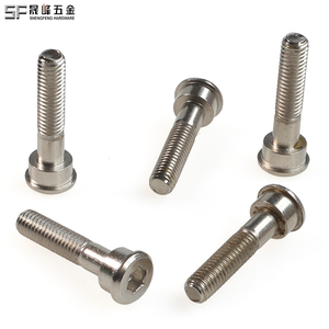 Vis et boulons non standard en acier inoxydable SUS <span class=keywords><strong>Inox</strong></span> à tête plate, à six pans creux, à pas progressif et à épaule, directement d'usine - Product Image 2