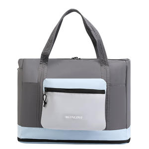 Bolsa de Viaje Plegable Beilian, Gran Capacidad, Expandible, Resistente, Diseño Color Block, Unisex, para Viajes de Ocio, Primavera 2026 - Product Image 2