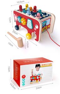 Nuovo arrivo gioco educativo per bambini gioco martellante giocattolo martello in legno animale marino per bambini - Product Image 4