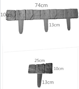 BIỆT THỰ Trang Trại Bằng Nhựa Hàng Rào Hàng Rào Di Động Bằng Đá Giả Hình Chữ Nhật Ghép Lan Can Trang Trí Sân Vườn Hàng Rào - Product Image 6