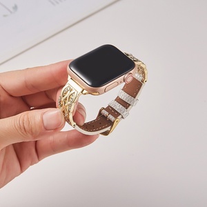 Bracelet hybride en cuir tressé de luxe Upro pour Apple Watch Series 11 Ultra, vente en gros d'usine, bracelet de montre personnalisé OEM - Product Image 3