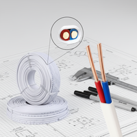 Hochwertiges 300/500V BVVB Flachkabel 1,5 2,5 4 6mm Flammhemmendes Kupferleiterkabel Isolierter Kupferdraht