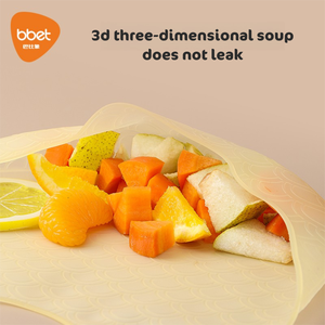 BAOHUI Bbet Individuell Bedruckte Weiche Silikon-Lätzchen für Babys BPA-Frei und Wasserdicht mit Knopfverschluss OEM-Service Verfügbar - Product Image 5