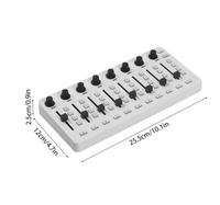 Nouveau stock M-VAVE SMC-Mixer Contrôleur MIDI sans fil Console de mixage Connexion BT Contrôleur USB Mixeur pour la plupart des Instruments électroniques