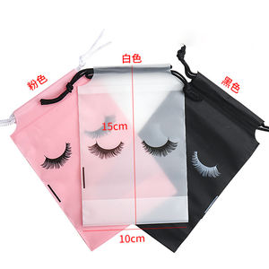 Mixed Procurement Low Price Waterproof Plastic Eva Drawstring Makeup <b>Bags</b> Pouches Eyelash Pattern Lash Extension Lash <b>Bags</b> - Product Image 4