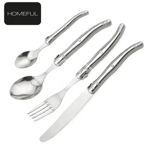 Nouvel arrivage : Ensemble de couverts Laguiole en acier inoxydable, style européen, durable, couteau à steak, cuillère, <span class=keywords><strong>fourchette</strong></span> - Product Image 1