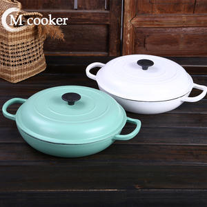 Cazuela pequeña de cocotte para Horno Holandés esmaltado de hierro fundido barata al por mayor 2024 con material de cubierta de metal - Product Image 2