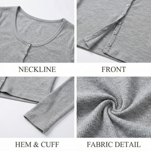 Camiseta de Manga Larga con Cuello en V para Mujer, Tejida, Cómoda, Transpirable, de Secado Rápido, Ajustada, con Estampado Sólido, para Personalización OEM a Bajo Costo - Product Image 4