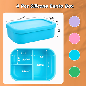 Customized Adult and Child Sealed <b>Lunch</b> <b>Boxes</b> OEM ODM Student Fruit Salad and Sandwich Bento Box - Product Image 2