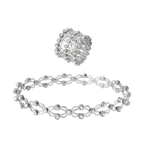 2026 Hot Sale 2 in 1 Kreativer Kupfer armband Stretch Ring Transform able <span class=keywords><strong>Magic</strong></span> Teleskop ring Verstellbarer Damen schmuck ring - Product Image 3