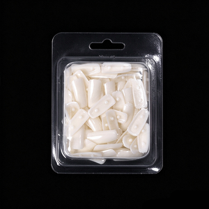Faux ongles carrés en amande pour la pratique du nail art, support de présentation pour la formation en manucure et la peinture, pointes d'ongles acryliques de remplacement - Product Image 1