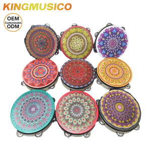 Set de Percusión Orff, Pandereta y Tambor de Mano de 6-8 Pulgadas, Tambor de Baile con Marco para Educación Musical y Actuaciones |   Venta al por Mayor de Fábrica OEM - Product Image 1