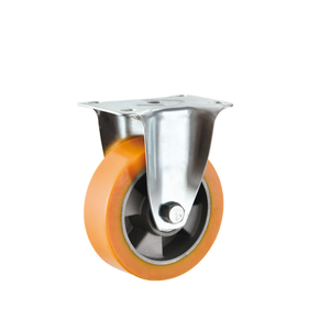 Industrial Trolley Giro <span class=keywords><strong>3</strong></span> Polegada 4 Polegada <span class=keywords><strong>5</strong></span> Polegada Médio Dever Laranja Alumínio Núcleo <span class=keywords><strong>PU</strong></span> Castor Wheel - Product Image 2