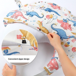 Bantal Menyusui Bentuk U dengan Isian Serat Katun Murni & Poliester, Bantal Pelindung Pinggang untuk Duduk Menyusui Bayi - Product Image 4