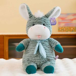 Peluche di Animali da Fattoria in Verde, Blu e Marrone, Morbidi Giocattoli a Forma di <span class=keywords><strong>Asino</strong></span> Neddy per Bambini e Bambine - Product Image 3