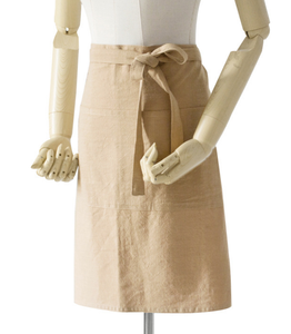 Tablier de serveur semi-court en coton personnalisé, anti-salissures, avec plusieurs couleurs et poches - Product Image 4