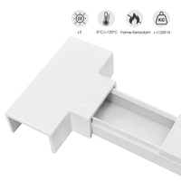 Conduit carré solide de canal de câblage de PVC décoratif chaud de fournisseur de la Chine avec la goulotte fendue de câble faite de plastique