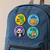 Artisanat en métal de haute qualité en gros badge de broche imprimé de forme ronde logo personnalisé épingles de société vierge badge de bouton bon marché en métal blanc