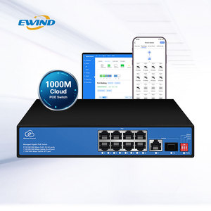 Chất lượng tốt nhất Đầy đủ Gigabit sợi PoE Powered chuyển đổi 4 8 16 24 cổng 1000 đám mây quản lý mạng chuyển đổi với 300 Meter ai mở rộng - Product Image 4