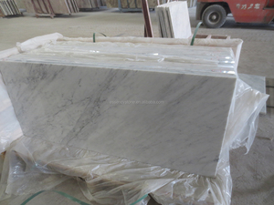 Dalles de marbre blanc italien Bianco Carrara Comptoirs <span class=keywords><strong>en</strong></span> pierre naturelle populaires Carreaux muraux Design moderne Surface polie Bon prix - Product Image 5
