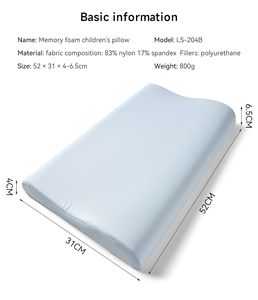 Almohada de Soporte Cervical de Espuma Viscoelástica Moderna para Bebés, Altura Ajustable, Diseño Anti-Platitud, Transpirable, Segura, Antiestática, de 0 a 3 Años - Product Image 4