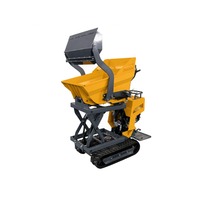 Mini-dumper sur chenilles HDL YH-1000S 1000 kg pour travaux municipaux et aménagement paysager