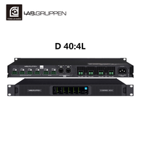 Amplificador de Potencia Activo Profesional D40:4L de 4000W y 4 Canales, Impedancia de 8 Ohm/4 Ohm para Conciertos y Uso en Escenarios