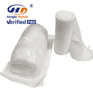 ผ้าพันแผลผ้าโปร่งม้วนยืดหยุ่นได้ผ้ากอซใช้ผ่าตัดทางการแพทย์ดูดซับได้ดี - Product Image 1