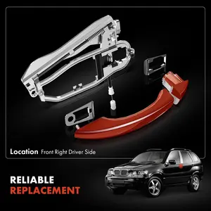 Para X5 E53 2000-2006 Portador de manija de puerta de coche delantera derecha Nueva cerradura para lado del <span class=keywords><strong>conductor</strong></span> LJZ 51218243616 - Product Image 2