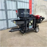 Machine à projeter le mortier multifonctionnelle à haute efficacité, machine à projeter le ciment, le sable et le plâtre électrique, livrée avec un compresseur d'air