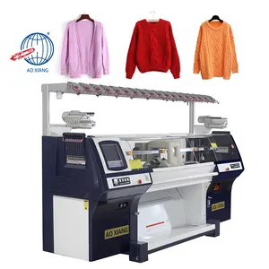 Professionelle STL multifunktionale computergesteuerte Häkel-Gesamtkleidung Pullover-Flachstrickmaschine