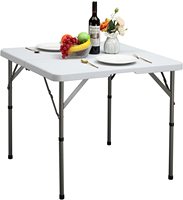 Petite table de camping pliante carrée pour adultes table de pique-nique extérieure en plastique