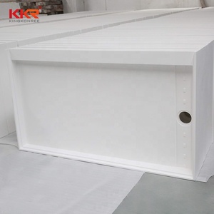 KKR Modern Luxury Rectangle Shape Slope Design Factory Wholesale White <strong>Shower</strong> Tray Solid Surface Resin <strong>Shower</strong> Tray Pan <strong>Plate</strong> - Product Image 3