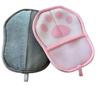 Nouveau épilateur électrostatique pour animaux de compagnie grattoir à brosse double face pour épilation de chat gants de nettoyage de cheveux de chat magique