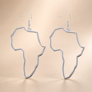 Orecchini a Forma di Mappa per Donne, Gioielli per Orecchie alla Moda con Design Geometrico - Product Image 3