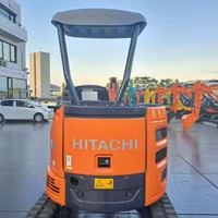 Excavatrice sur chenilles Hitachi ZX20U-5A 2022 d'occasion de 2 tonnes avec godet de 0,2 m³ et accessoires hydrauliques essentiels