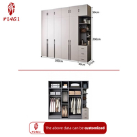 Garde-robe en bois personnalisée vente directe organisateurs de placard rangement facile garde-robe moderne garde-robe en bois garde-robe de beauté