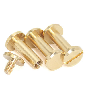 <span class=keywords><strong>CNC</strong></span> gia công nam và nữ <span class=keywords><strong>Brass</strong></span> tập tin cuốn sách ràng buộc trang trí Chicago vít - Product Image 2